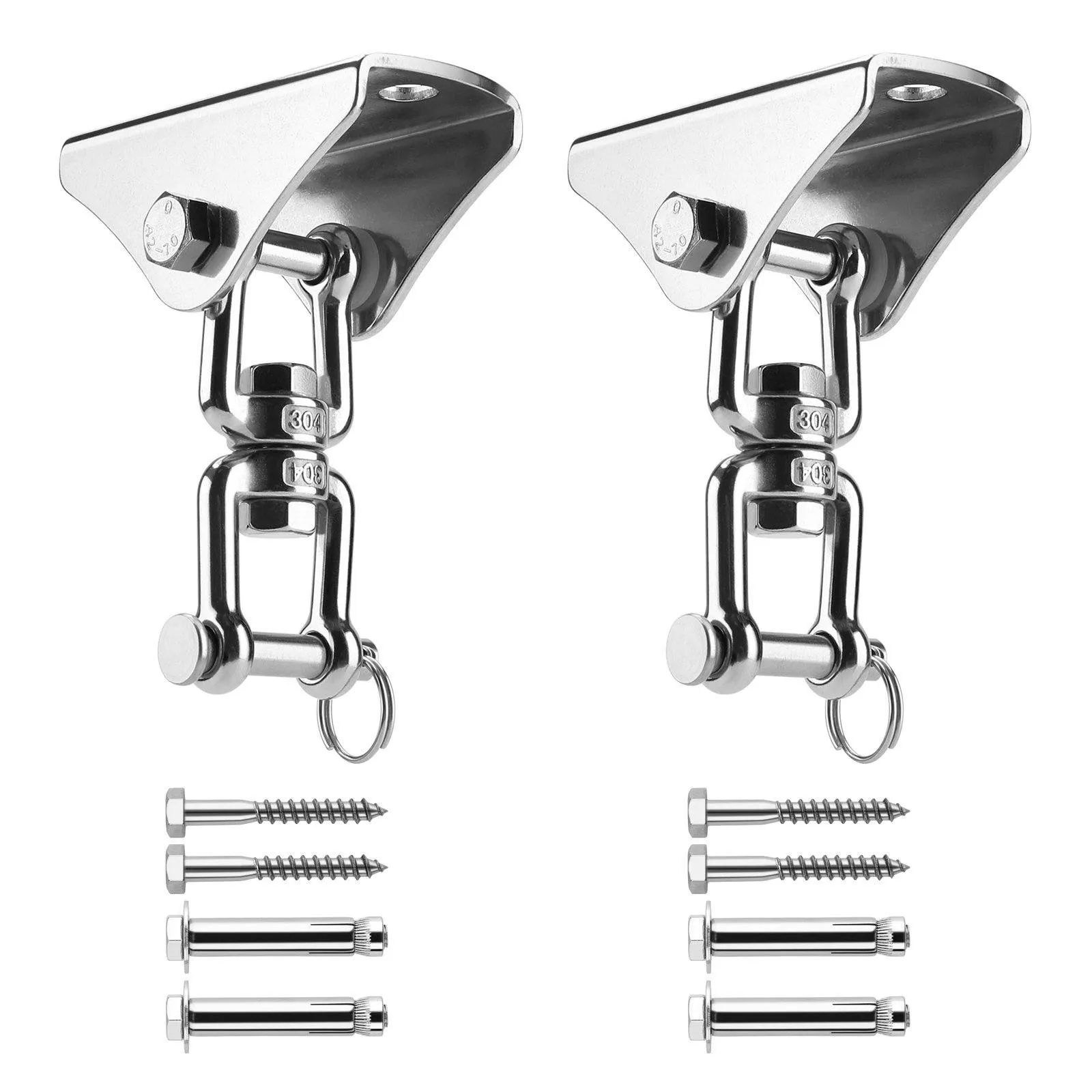 2-Pack: 360° Rotation Swing Hanger Brackets Set