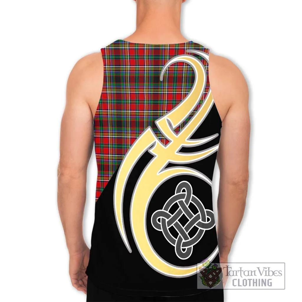 Anderson of Arbrake Tartan Men's Tank Top with Family Crest and Celtic Symbol Style