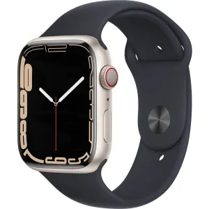 Apple Watch Series 7 45mm Starlight Aluminium Case GPS   Cellular [~Renewed]