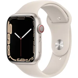 Apple Watch Series 7 45mm Starlight Aluminium Case GPS   Cellular