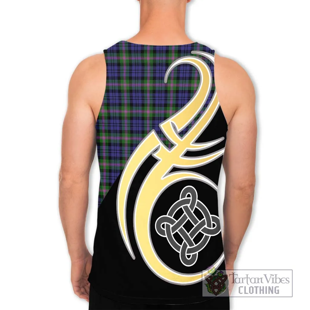 Baird Modern Tartan Men's Tank Top with Family Crest and Celtic Symbol Style