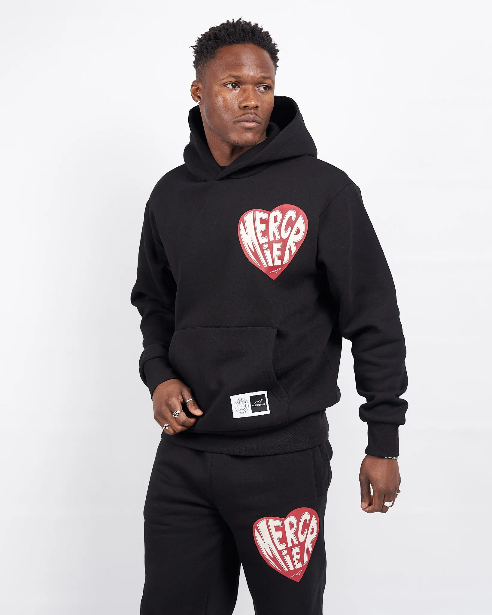 Black Mercier Heart Hoodie