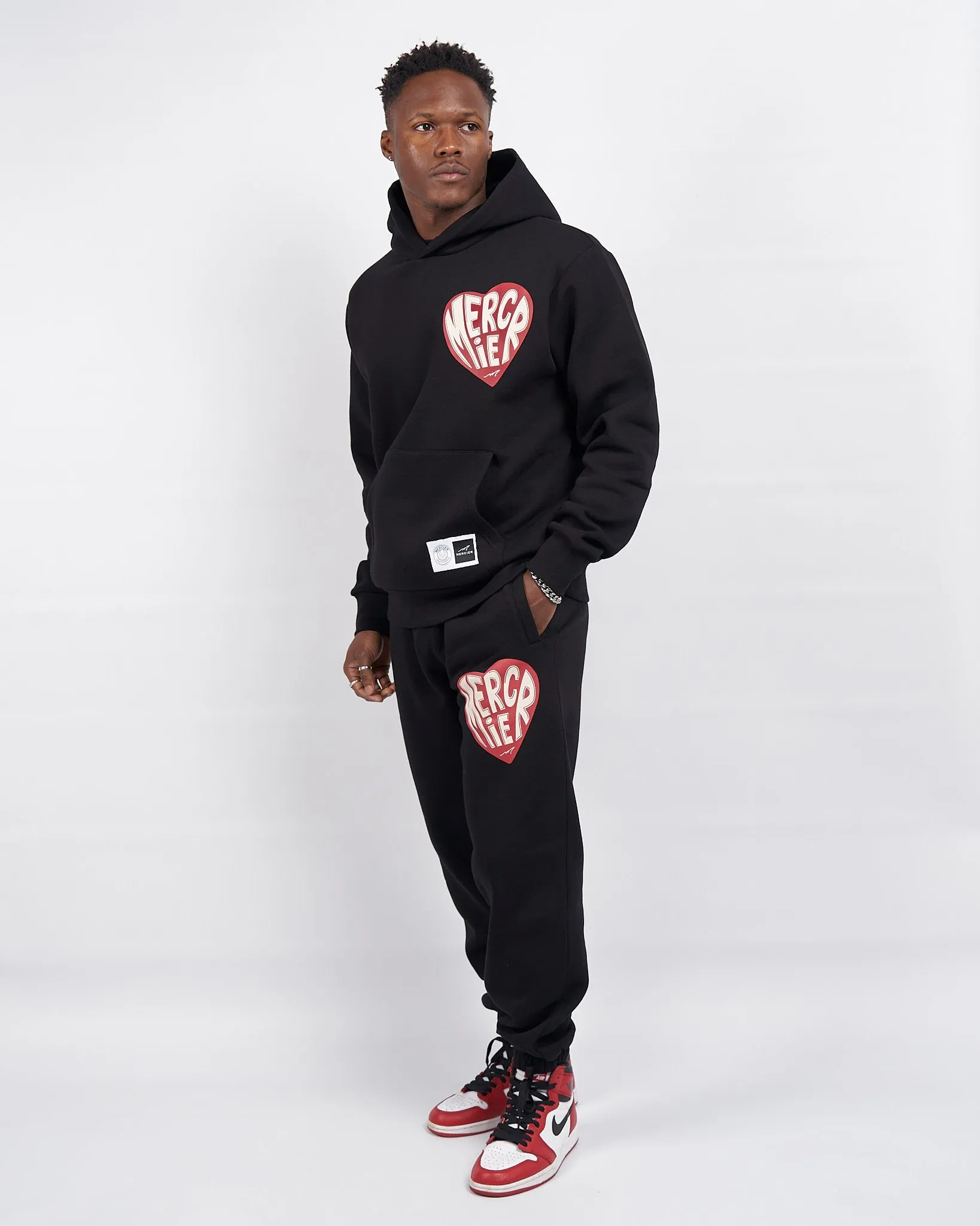 Black Mercier Heart Hoodie