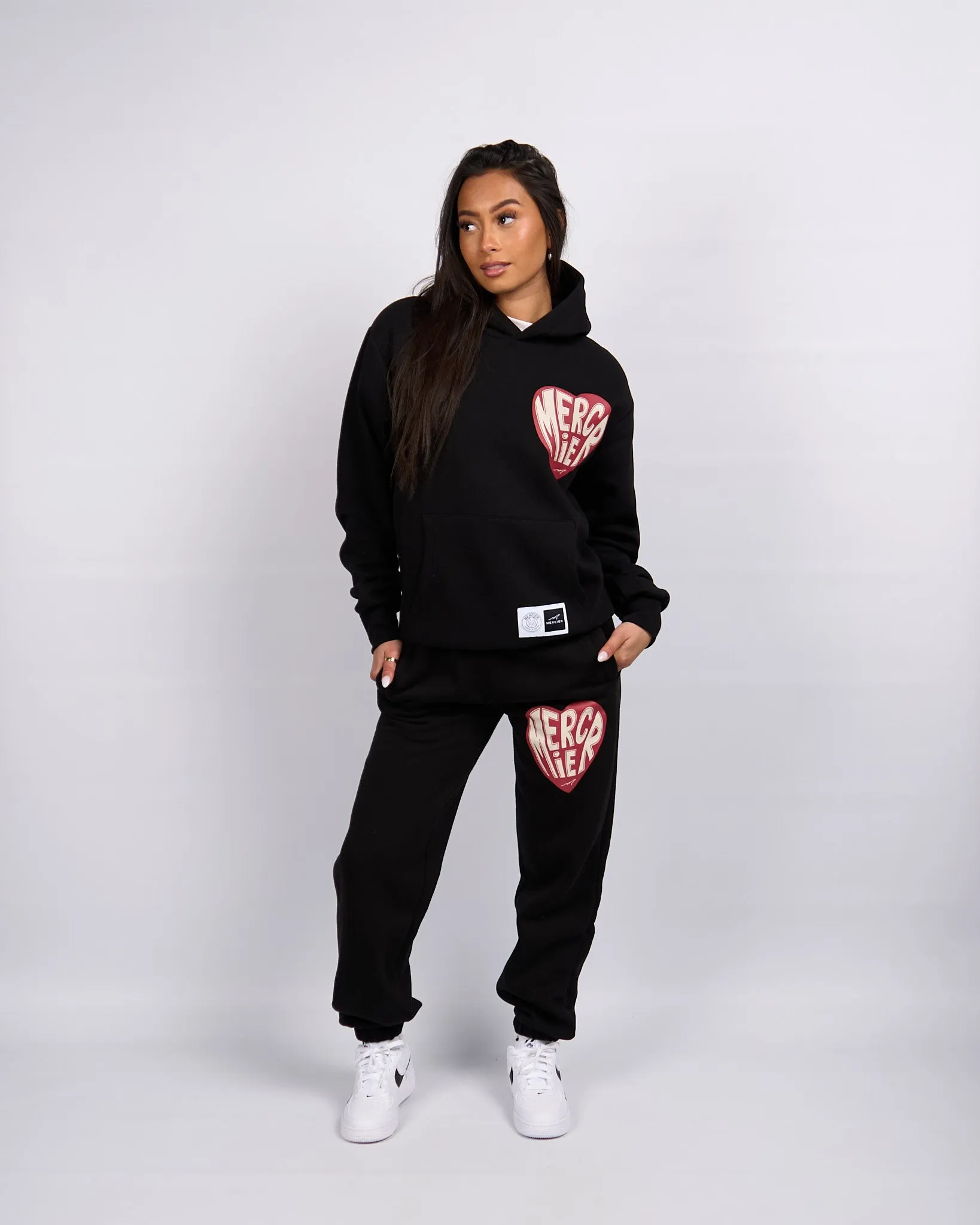 Black Mercier Heart Hoodie