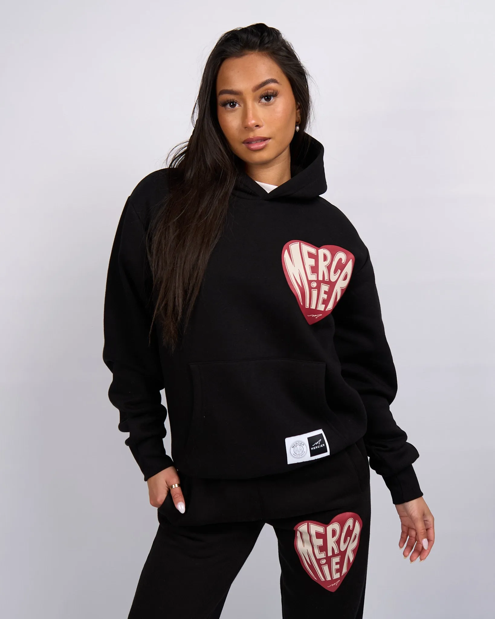 Black Mercier Heart Hoodie