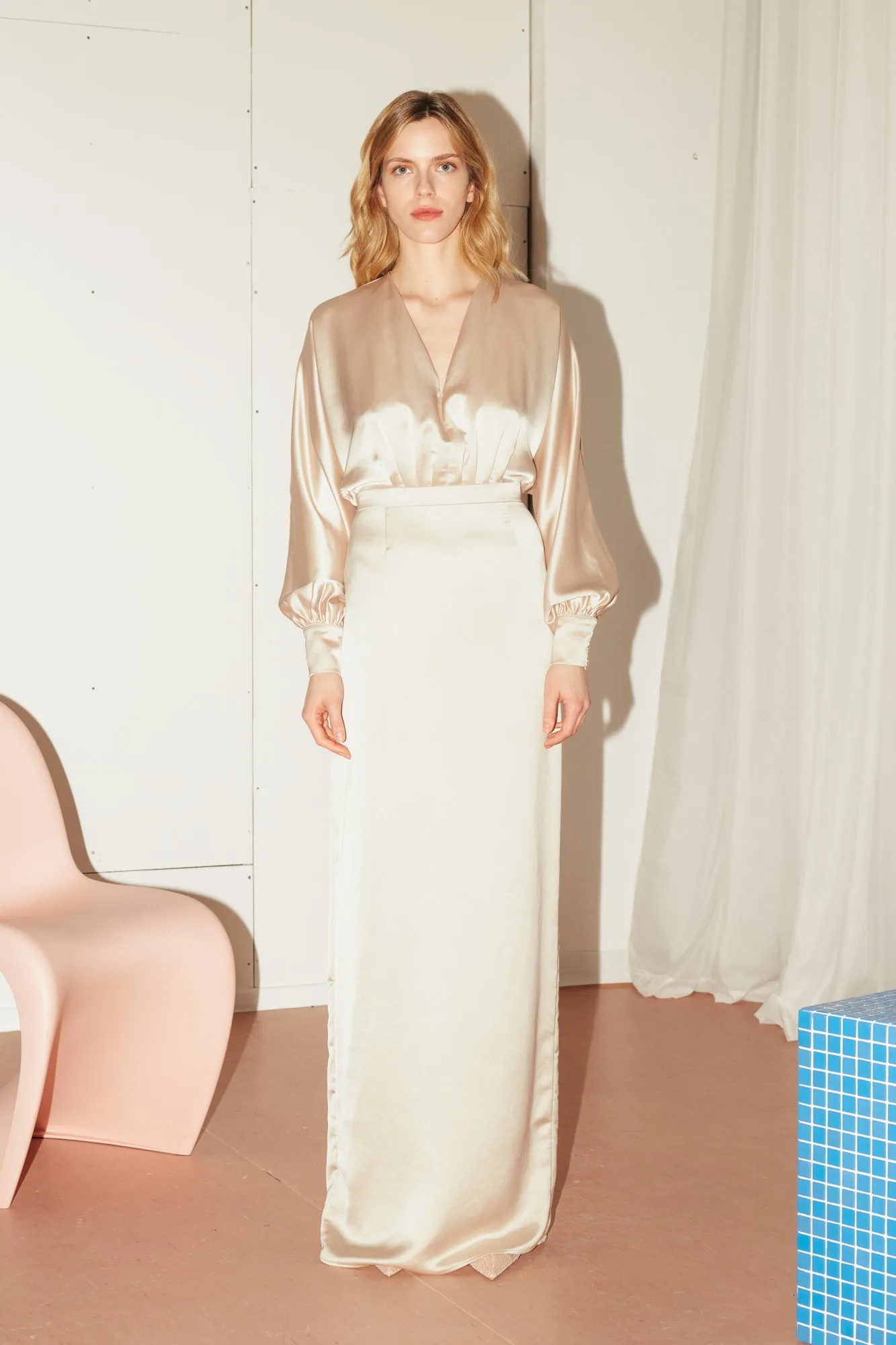 BONA champagne beige wedding dress