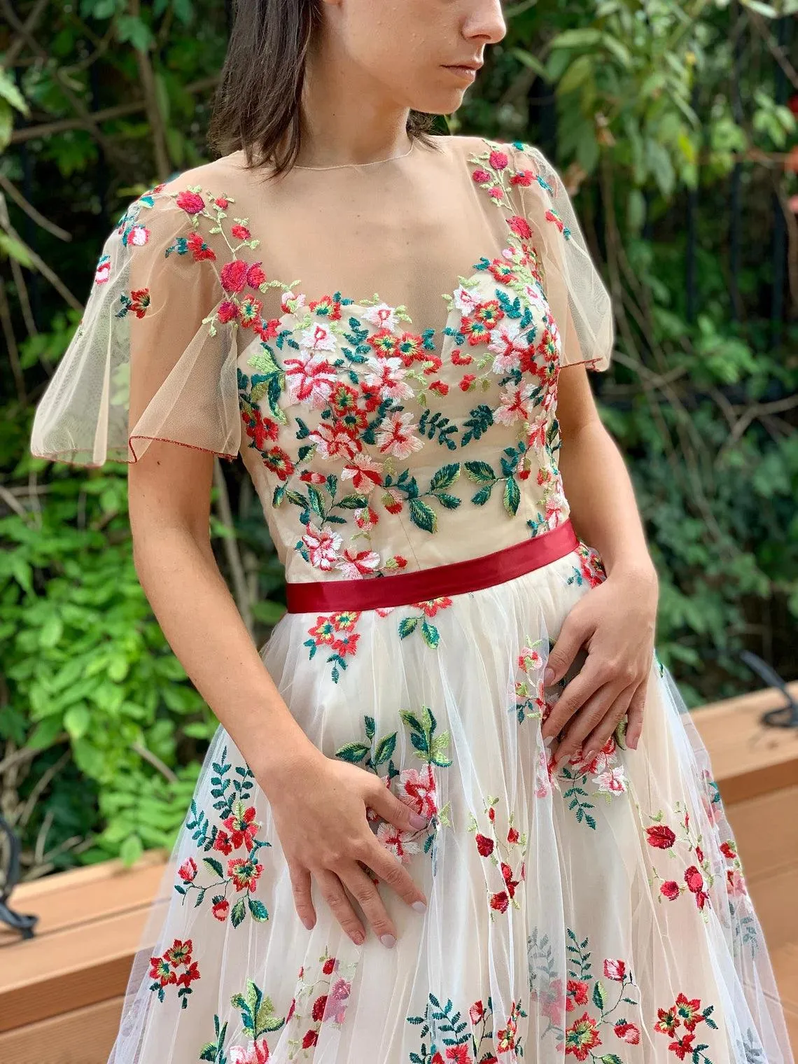 Botanical Blooms gown