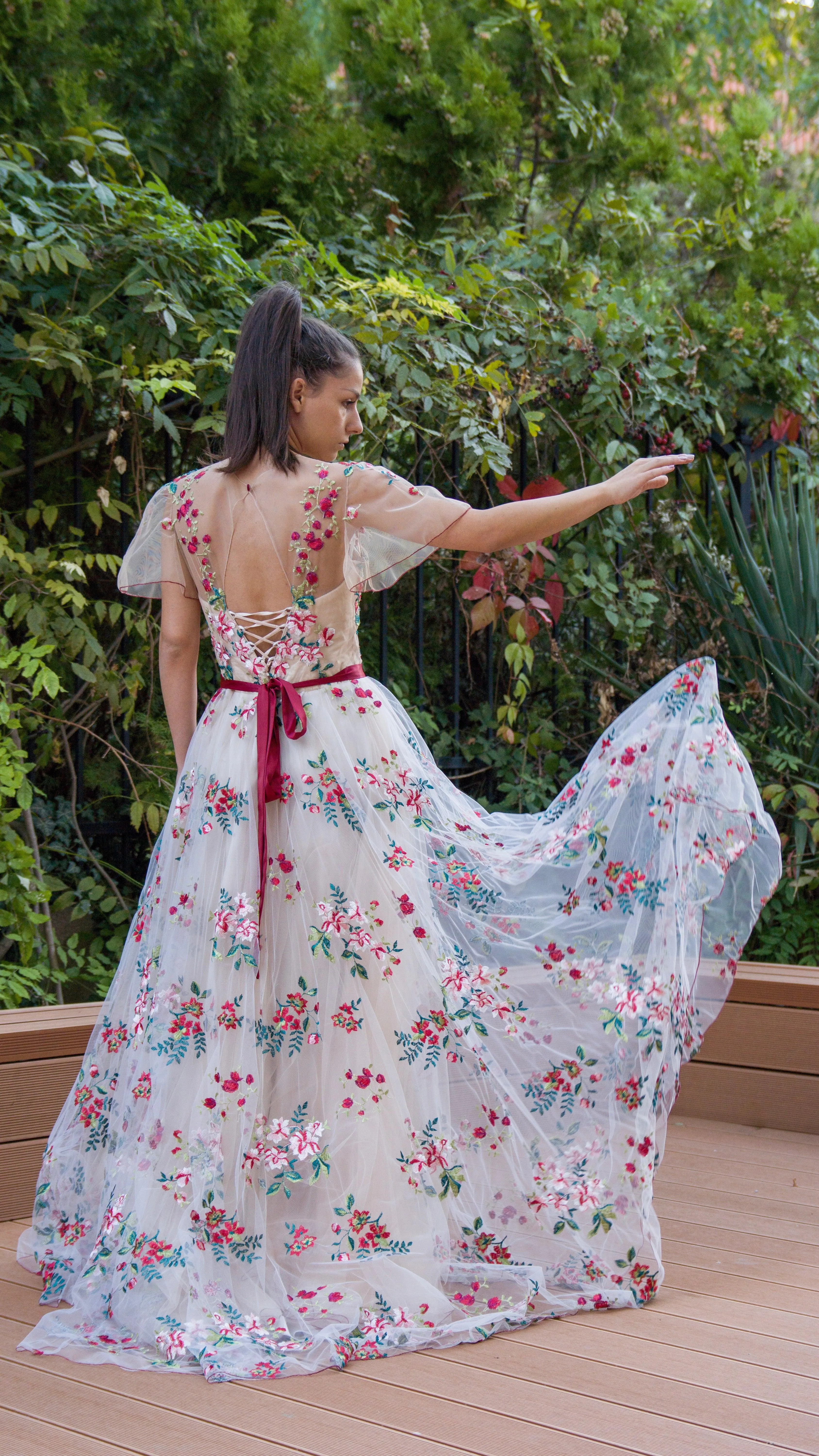 Botanical Blooms gown