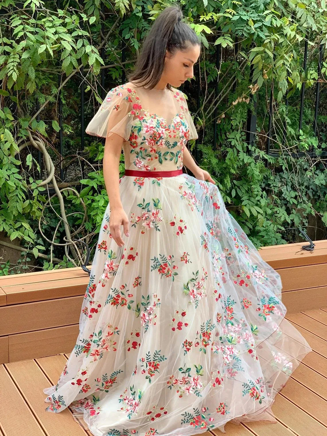 Botanical Blooms gown