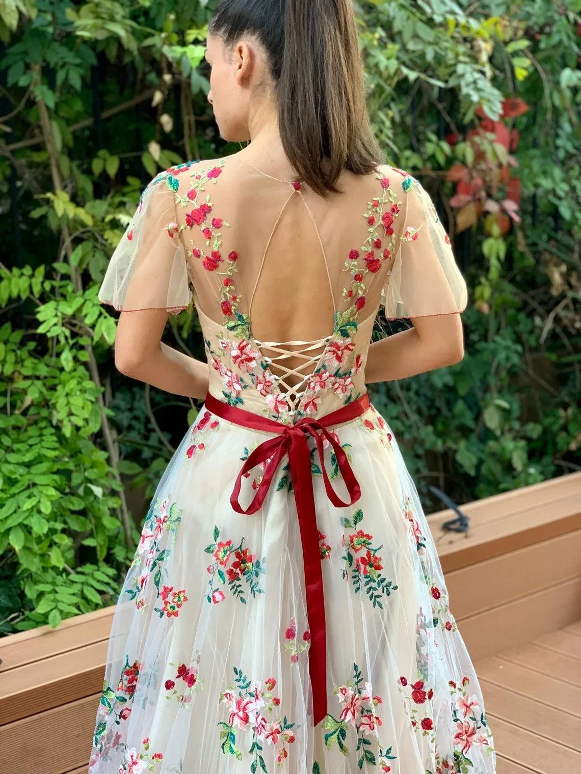 Botanical Blooms gown