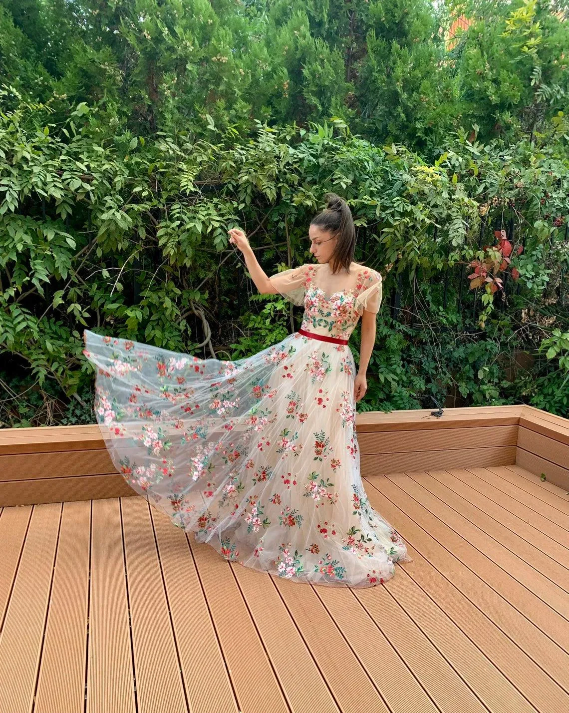 Botanical Blooms gown