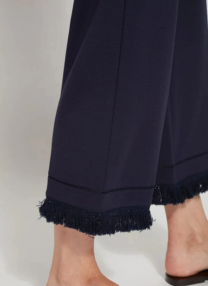 Cropped Coastal Wide Leg Pant - True Navy