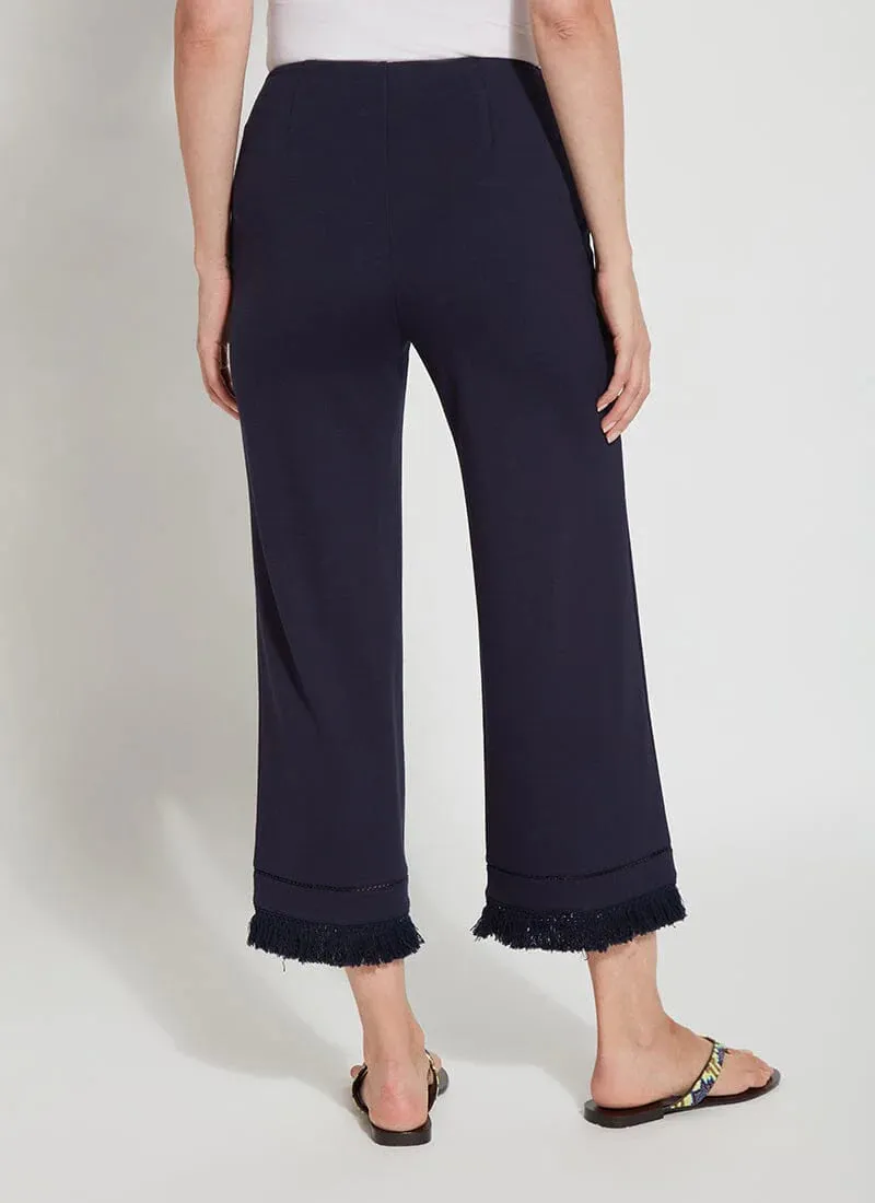 Cropped Coastal Wide Leg Pant - True Navy