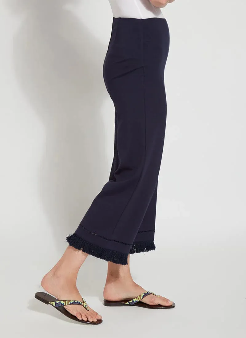 Cropped Coastal Wide Leg Pant - True Navy