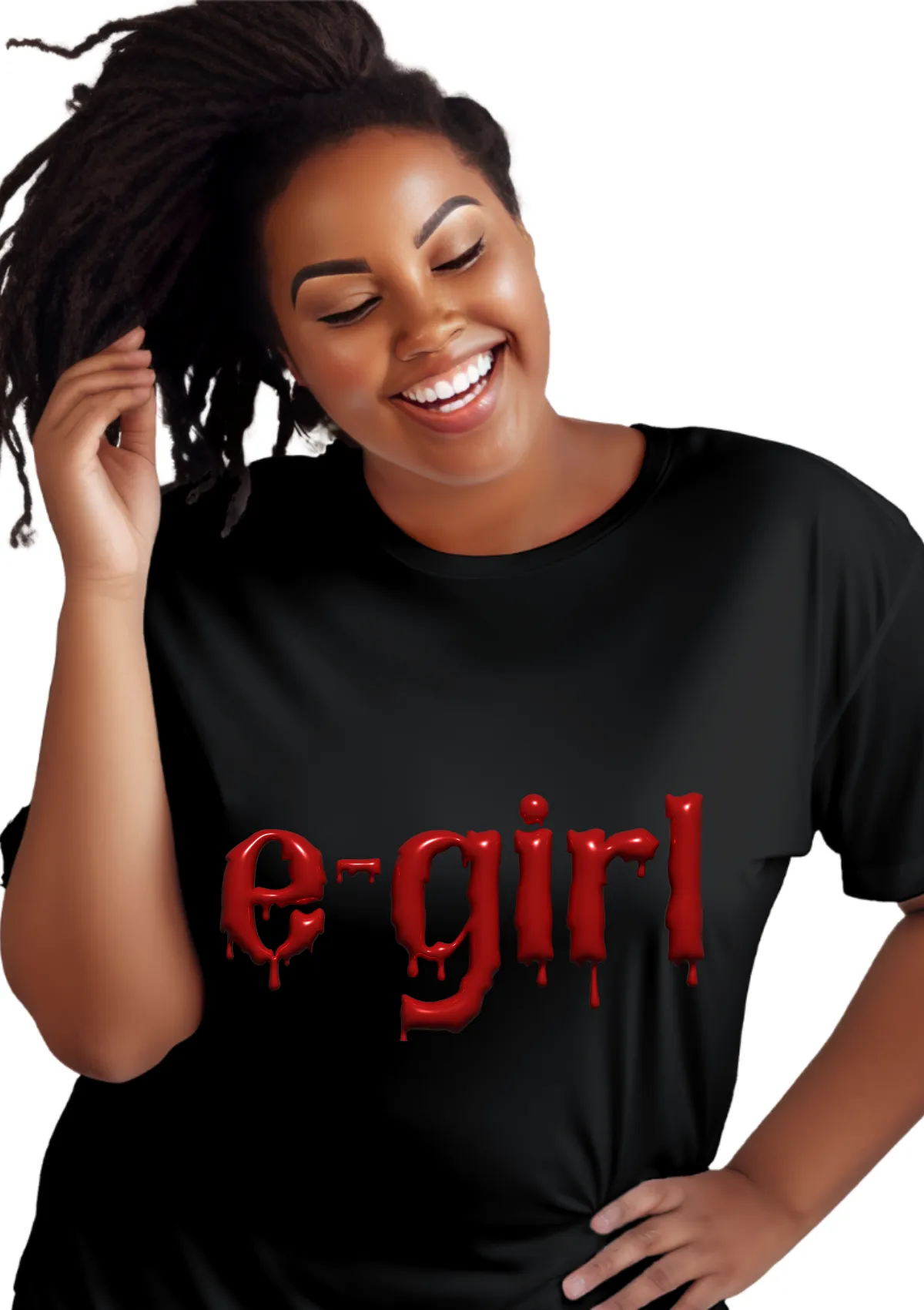 Gothic E-Girl T-Shirt – Gory 3D and 2D Editions