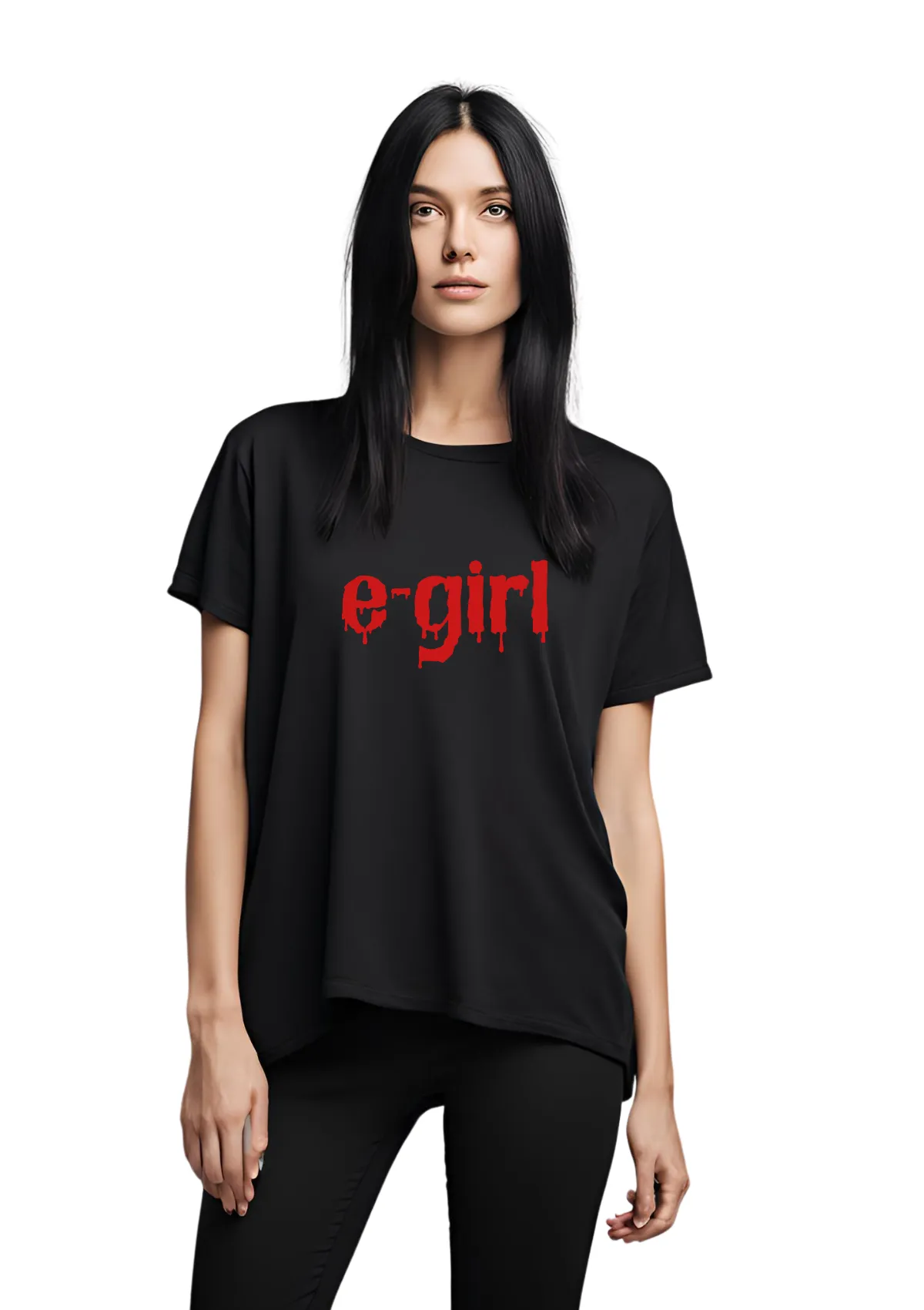 Gothic E-Girl T-Shirt – Gory 3D and 2D Editions