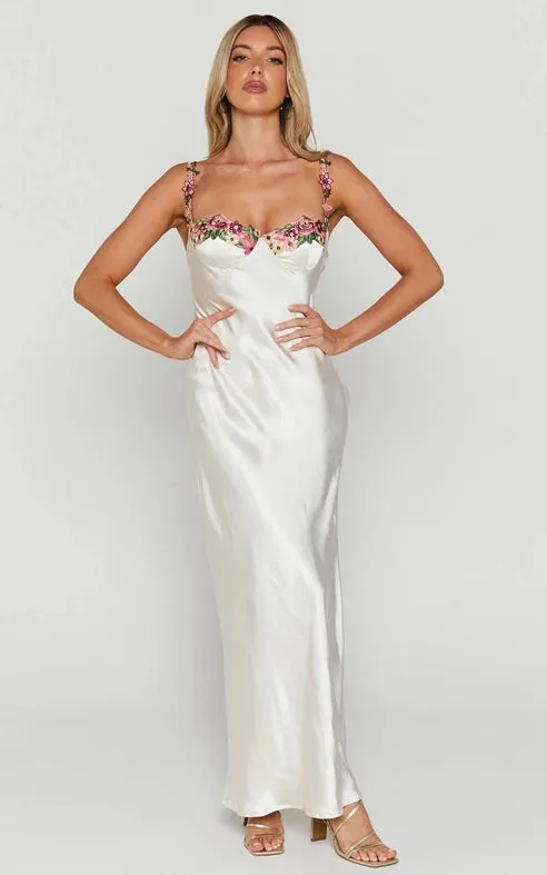 Ivory Blossom Maxi Dress