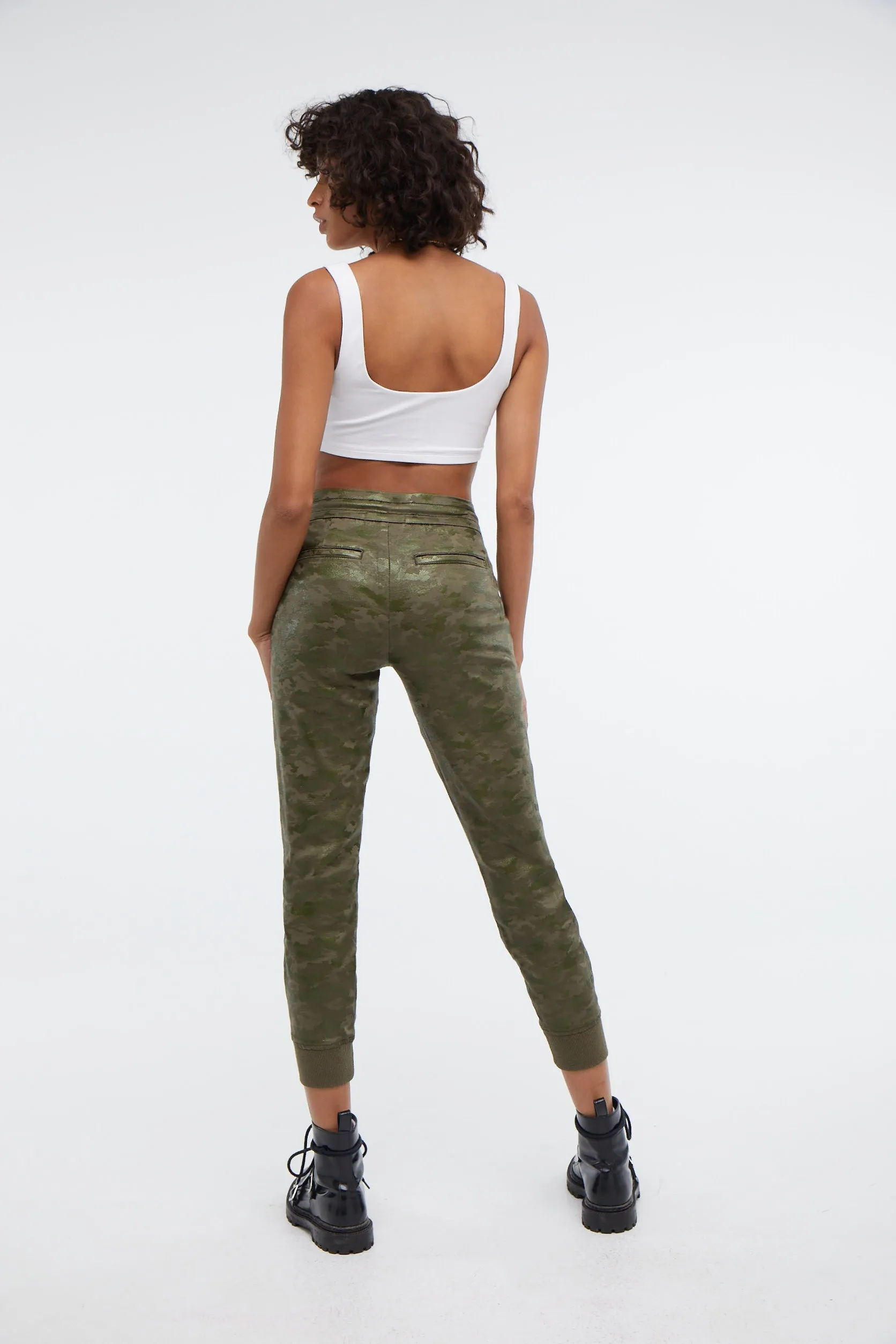 Jolie Glossed Camo Trek Pant