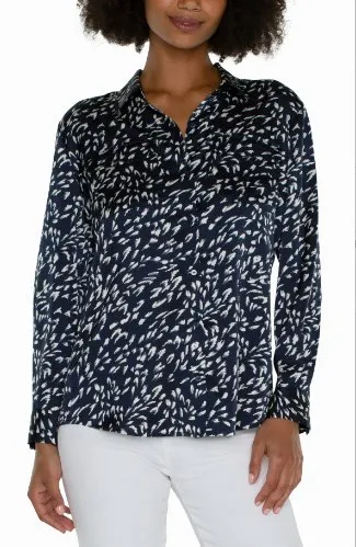 Liverpool Flap Pocket Woven Blouse