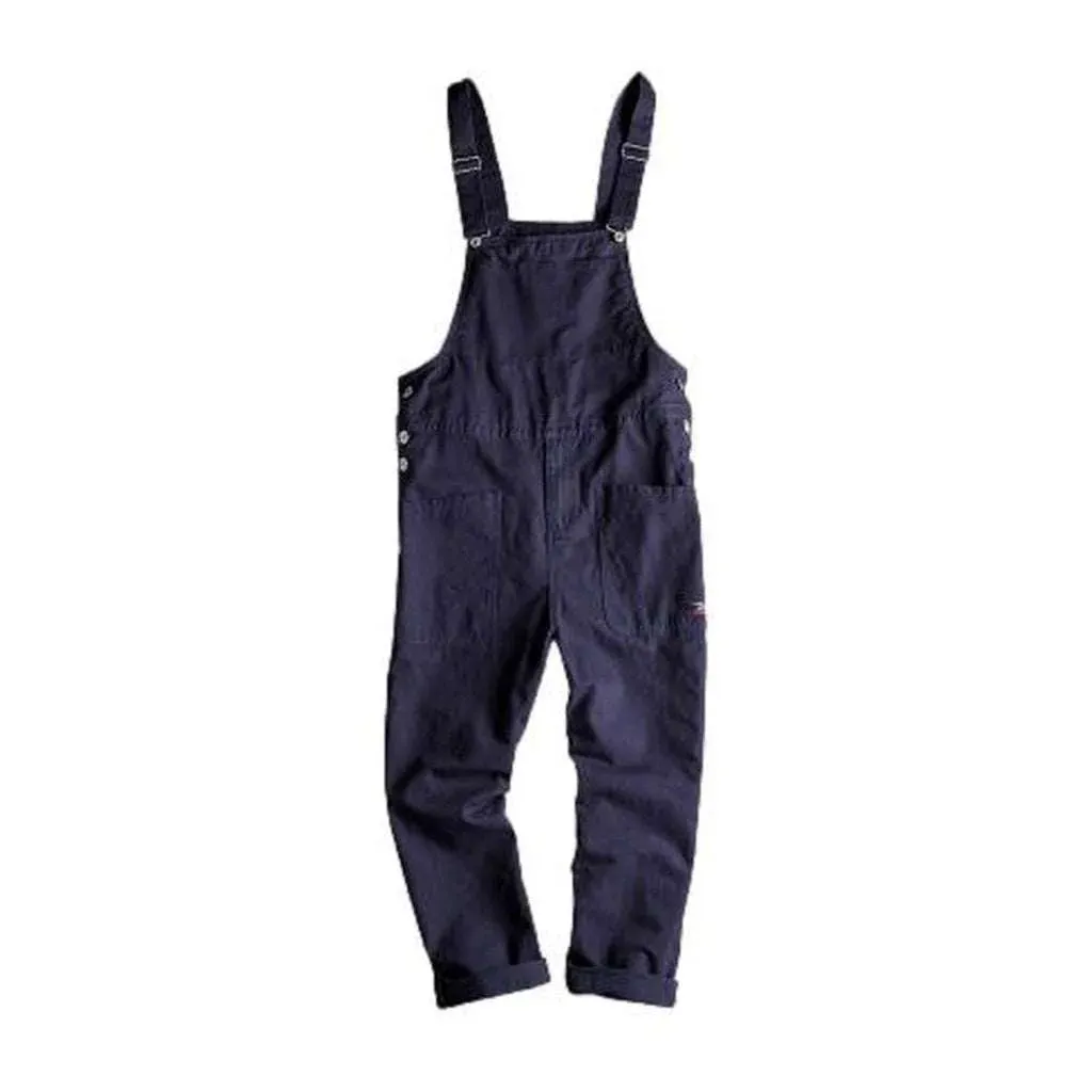 Loose men's denim dungaree