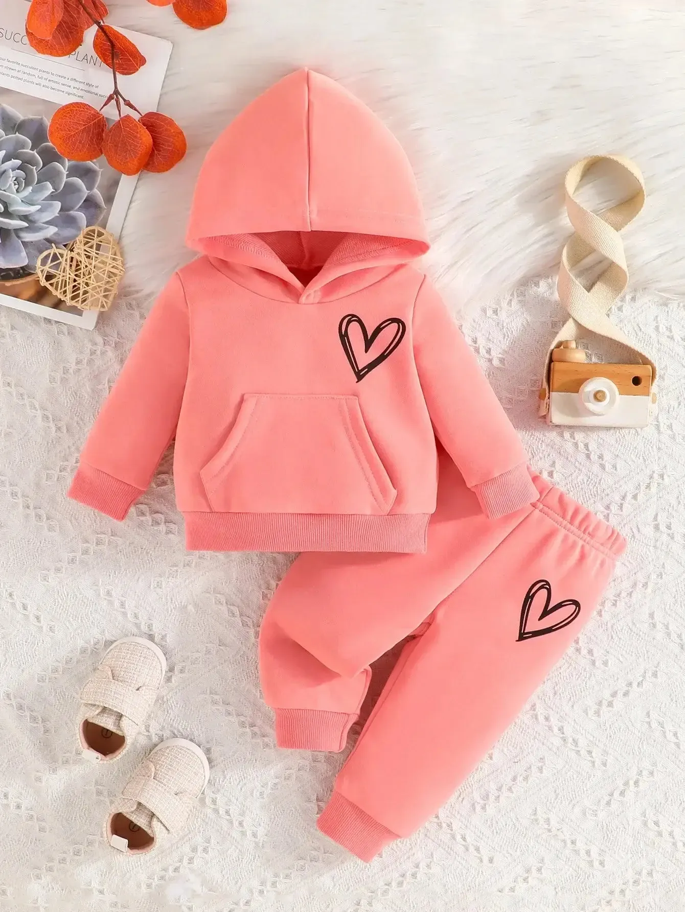 Love Heart Hoodie and Matching Joggers