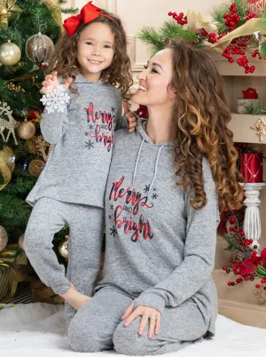 Mommy and Me Merry and Bright Jogger Set