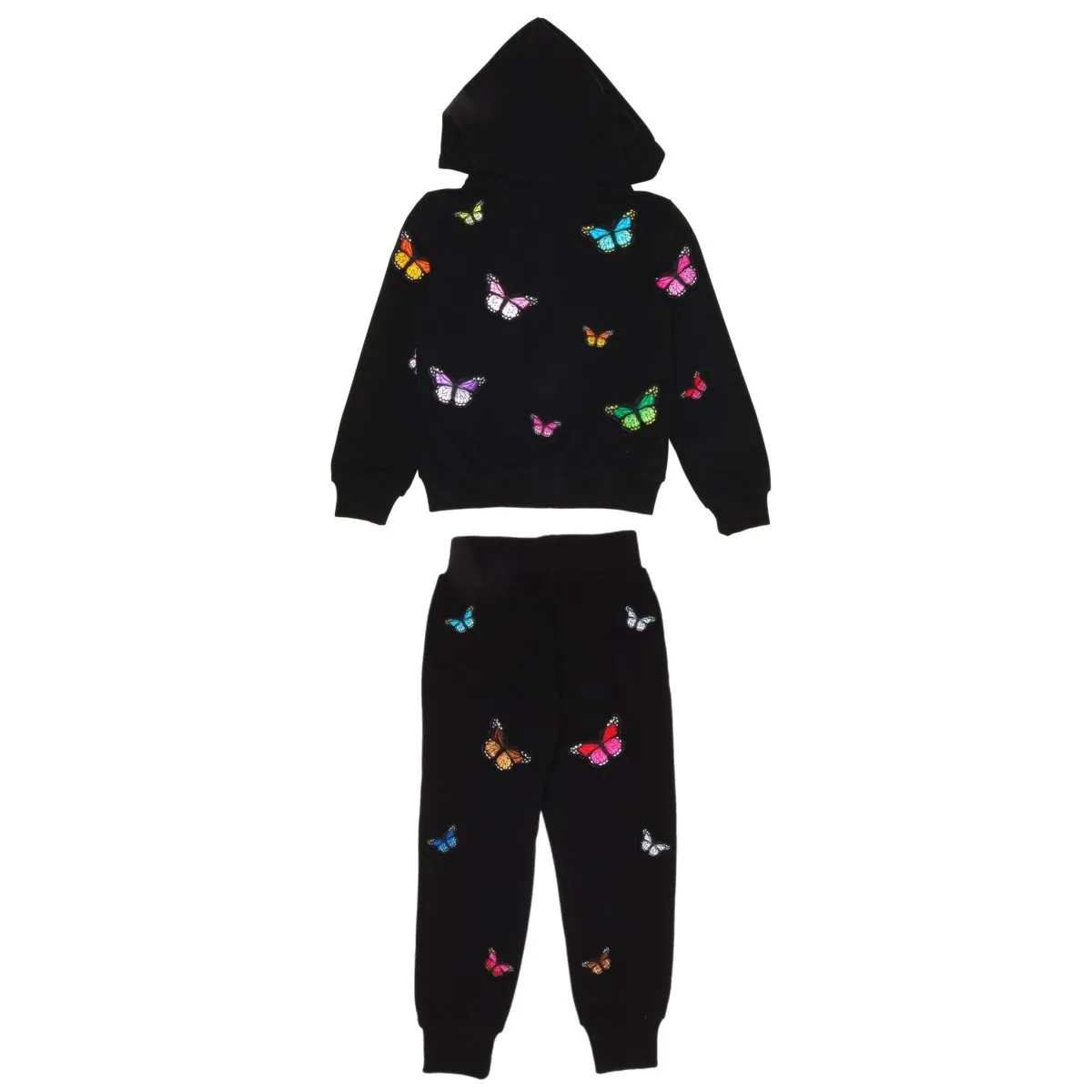 MONARCH BUTTERFLY ZIP UP HOODIE AND SWEATPANTS SET