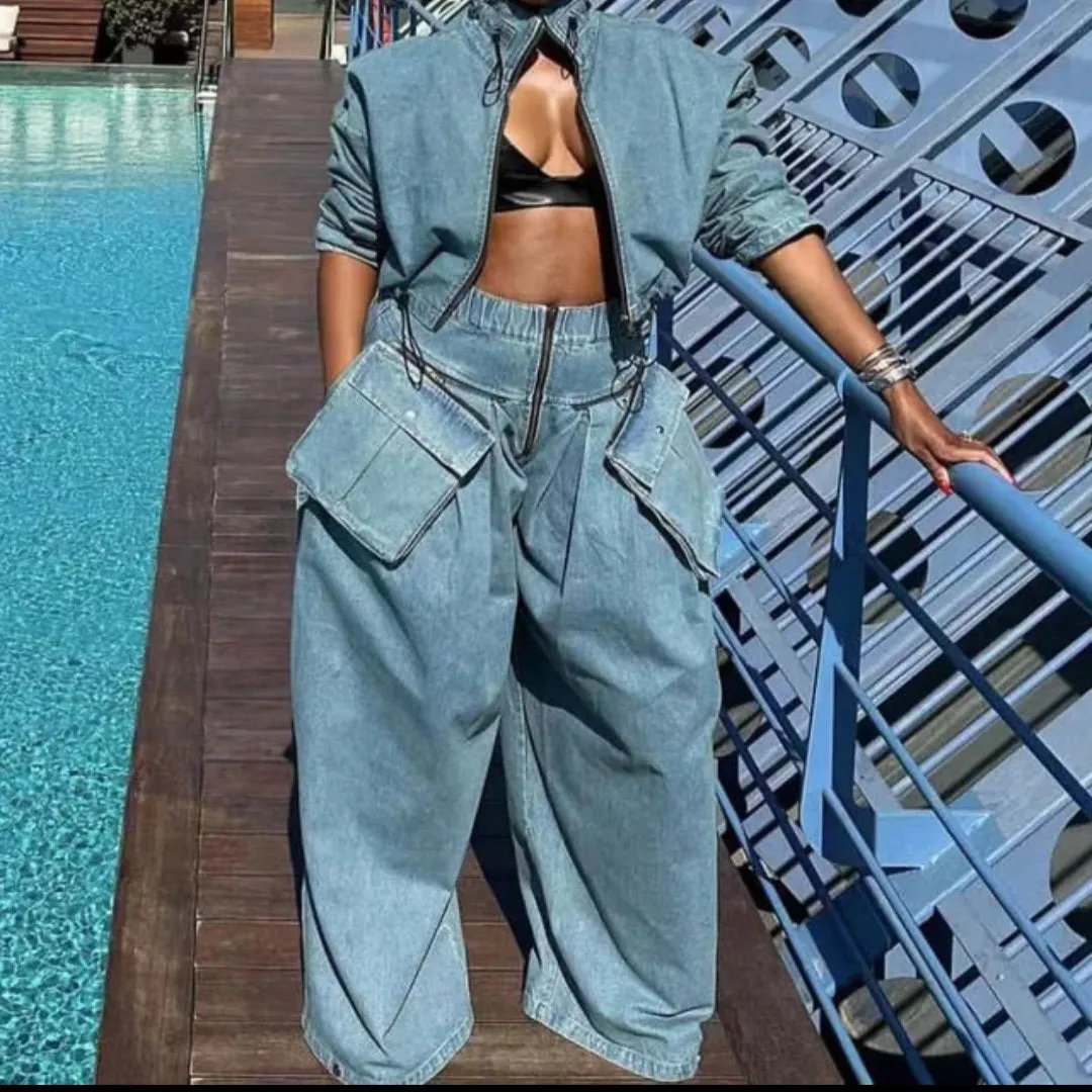 Oversized Denim Set