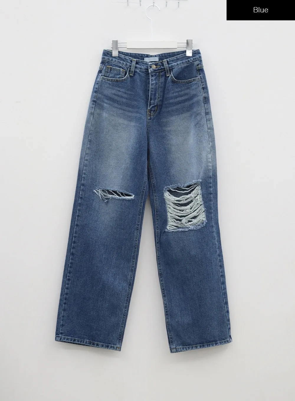 Ripped Knee Blue Jeans BA307