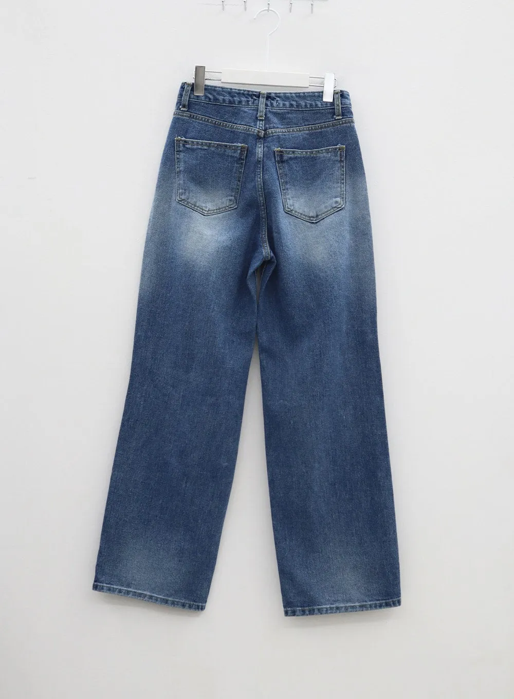 Ripped Knee Blue Jeans BA307