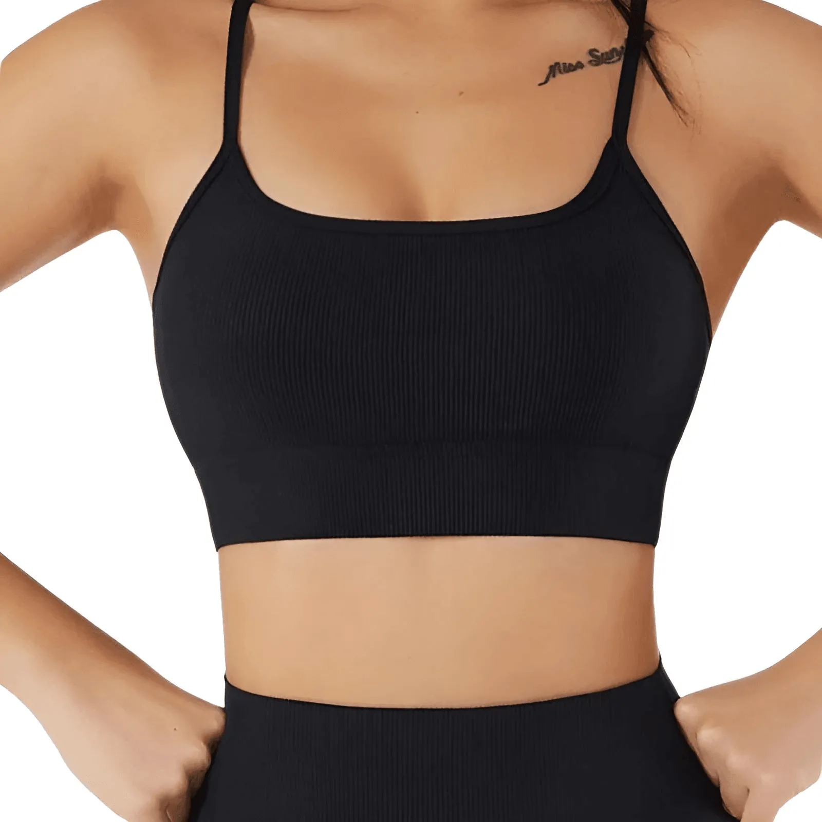 Seamless Yoga Set Female Women's Crop Top Bra & Shorts 2PCS