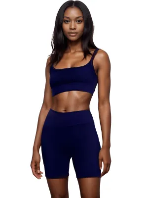 Seamless Yoga Set Female Women's Crop Top Bra & Shorts 2PCS