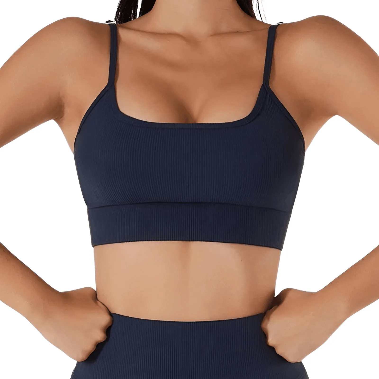 Seamless Yoga Set Female Women's Crop Top Bra & Shorts 2PCS