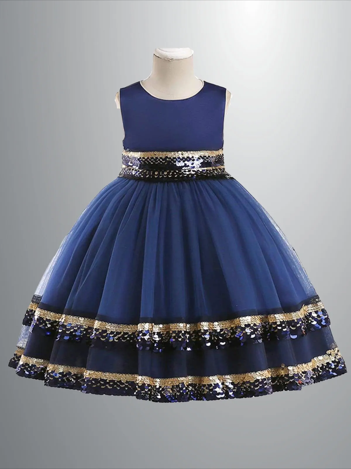 Season of Sparkle Tiered Holiday Dress