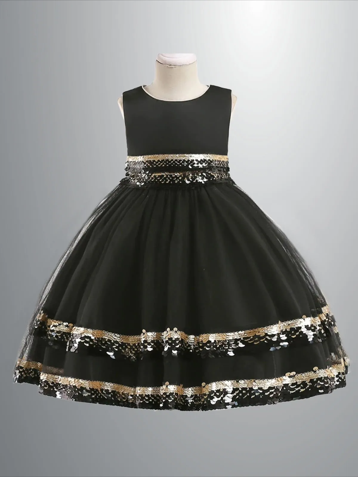 Season of Sparkle Tiered Holiday Dress