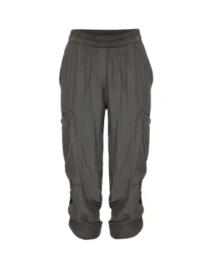 Soft Cargo Pants- Zinc