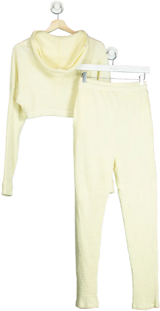 Soso Cream Waffle Knit Hoodie and Joggers Set UK 8