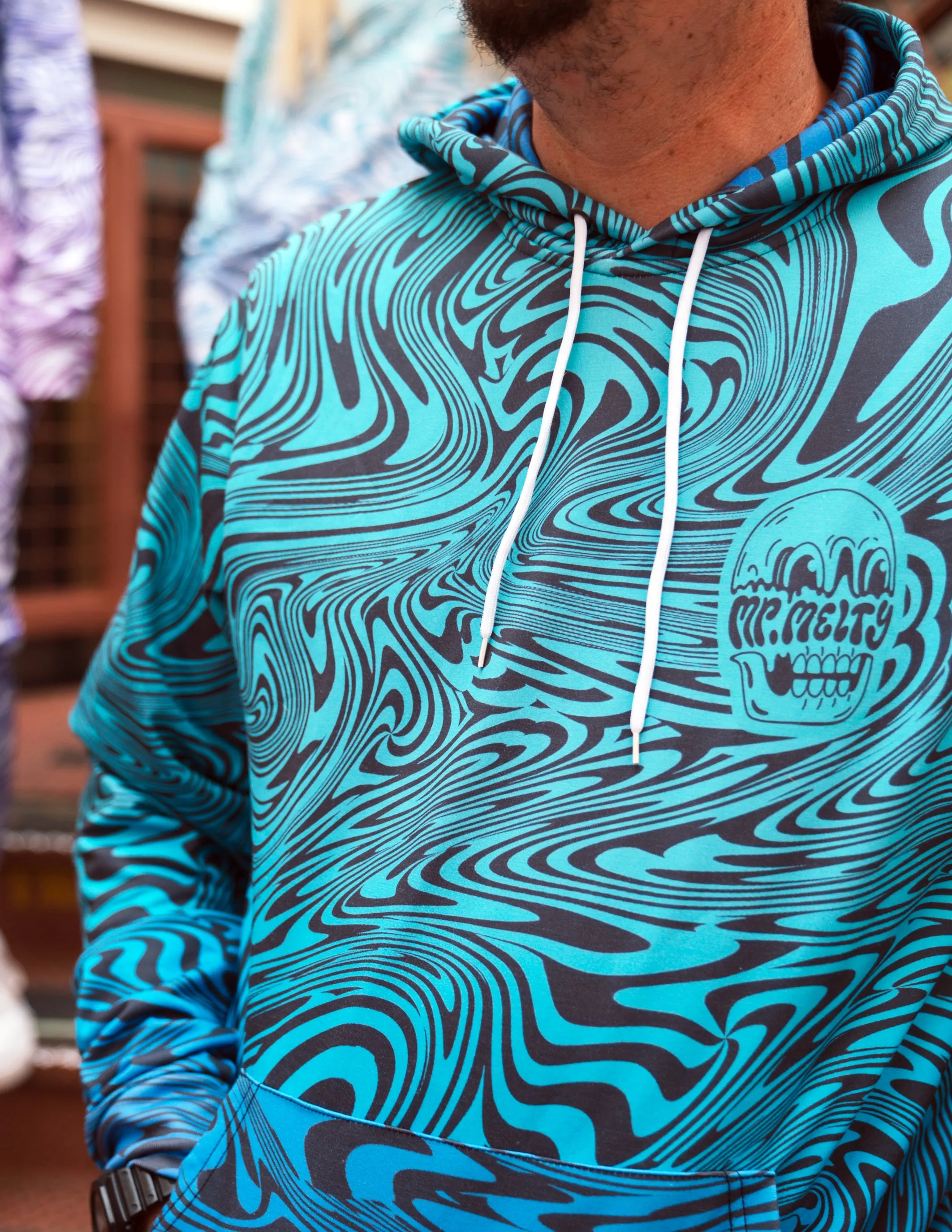 Swirls Collection - Electric Nightfall HOODIE