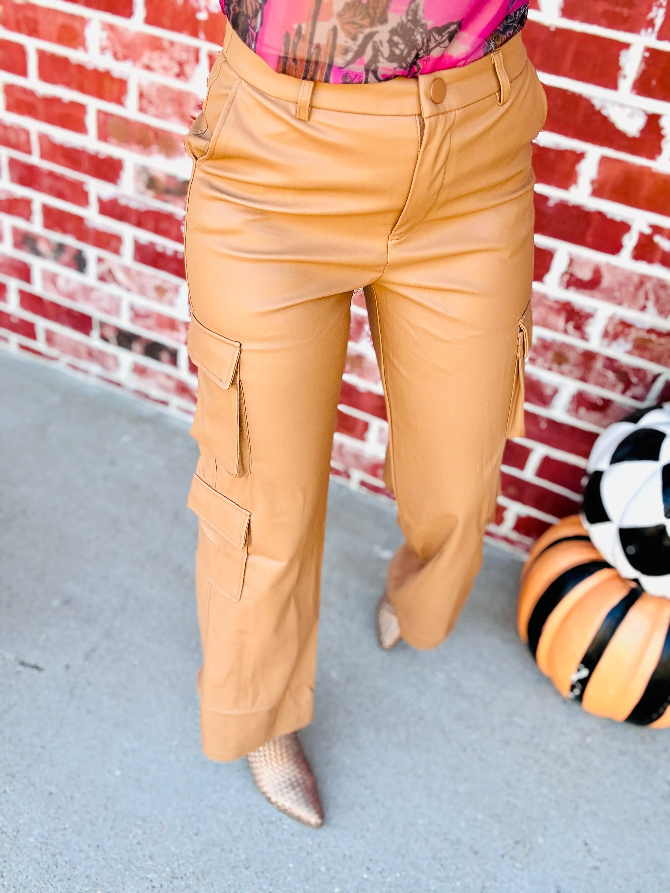 The Girlfriend Brown Straight Pant