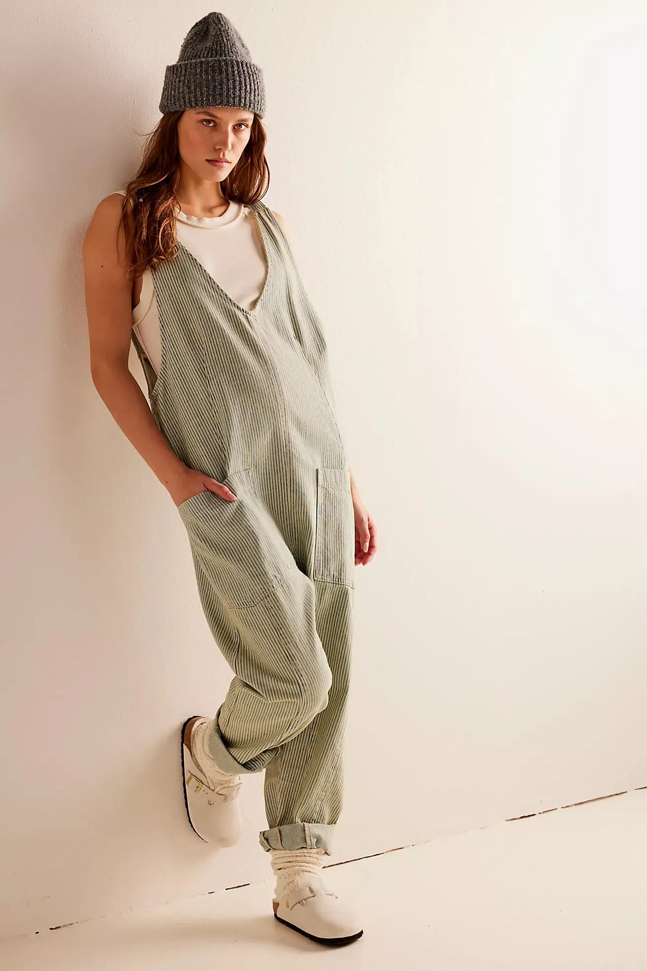 The High Roller Railroad Jumpsuit by Free People