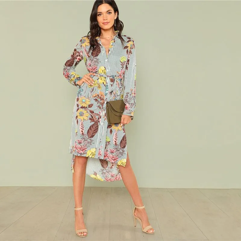 THE PERFECT FLORAL BUTTON-UP DRESS