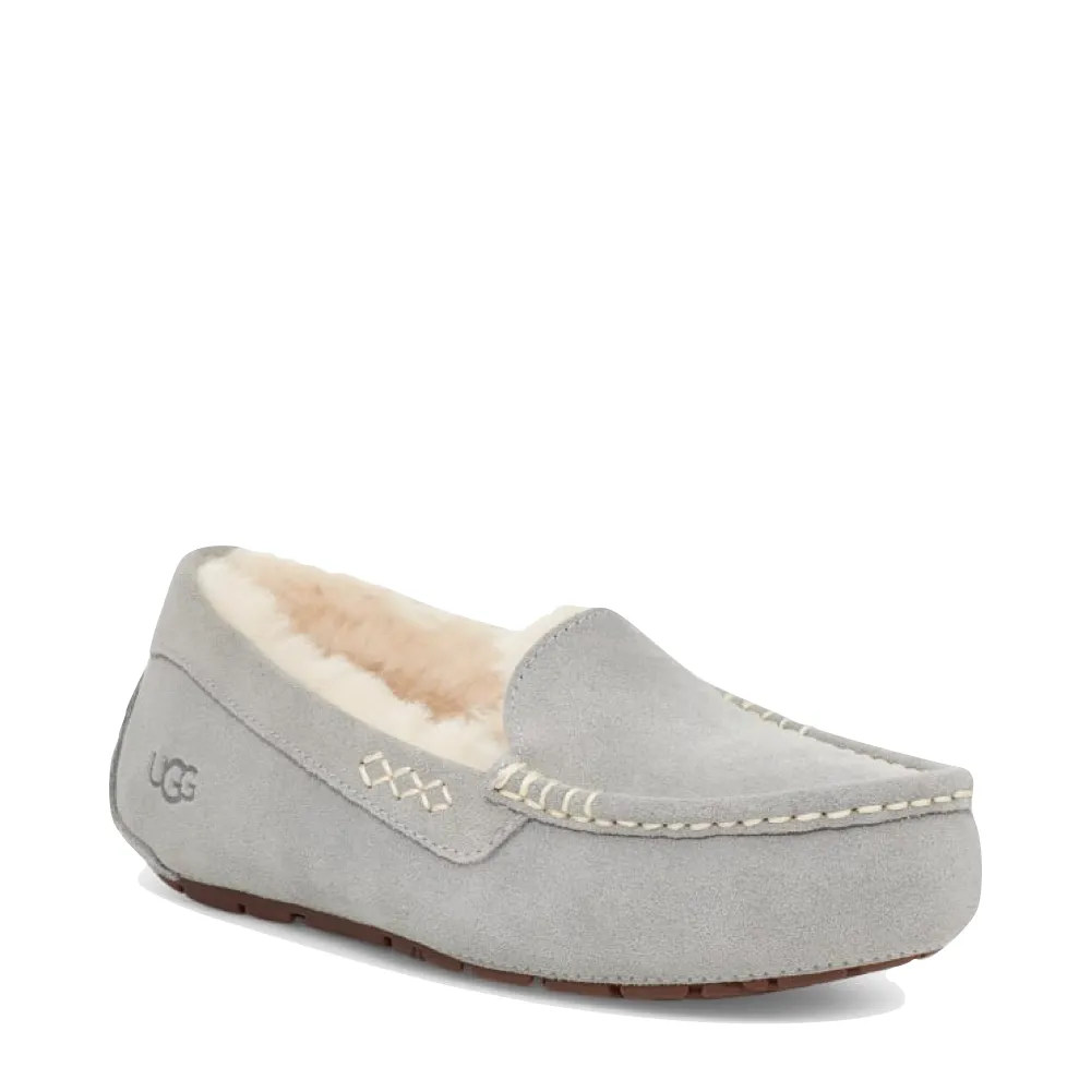 UGG Women's Ansley Sheepskin Slipper (Light Grey)