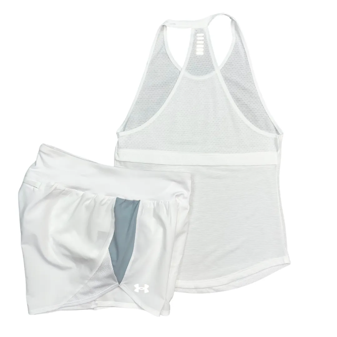 Under Armour Women's Tank Top Shorts Set - Halo White