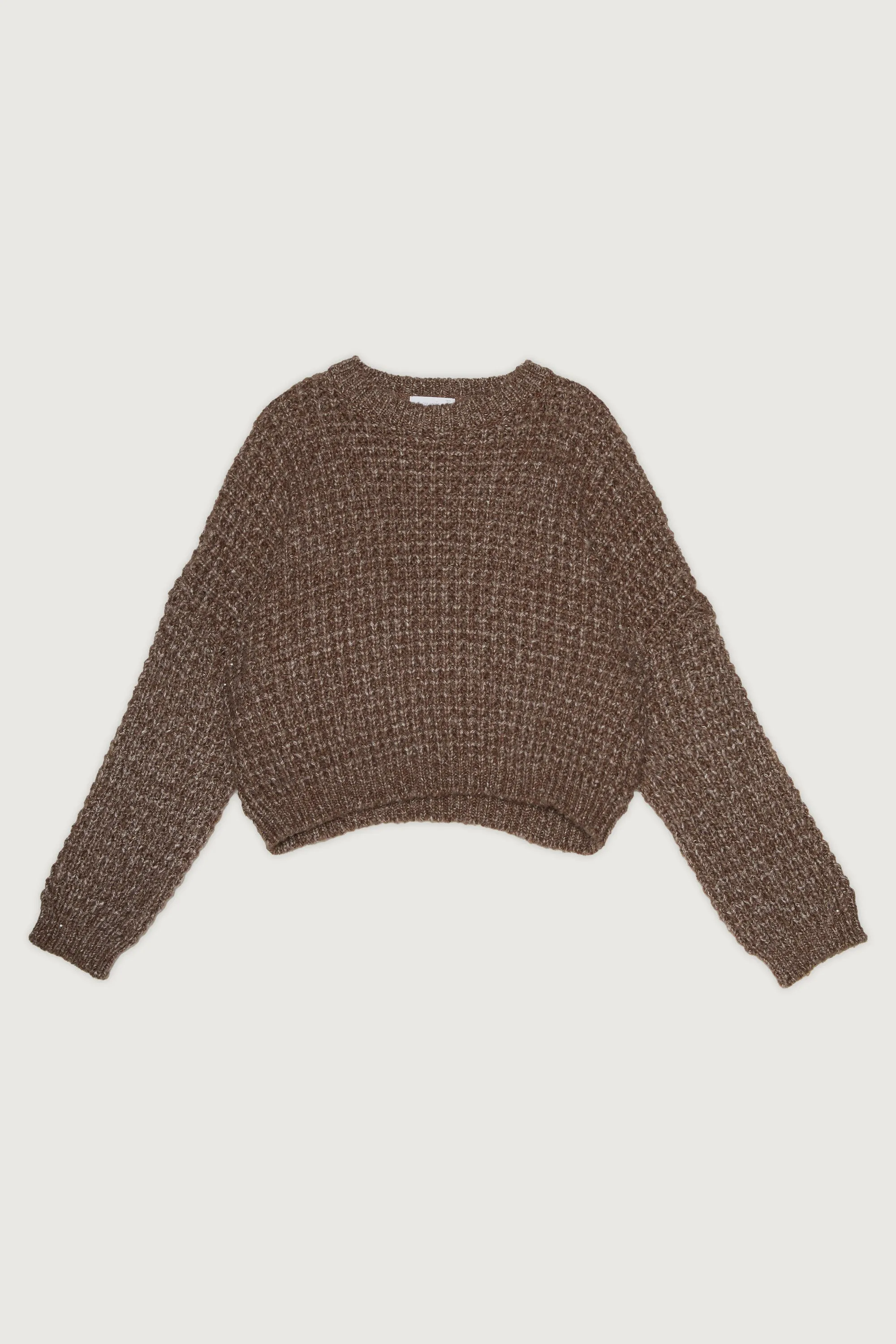 WAFFLE KNIT SWEATER