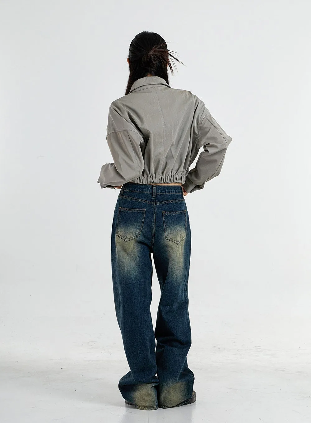 Wide Leg Denim Pants CO11