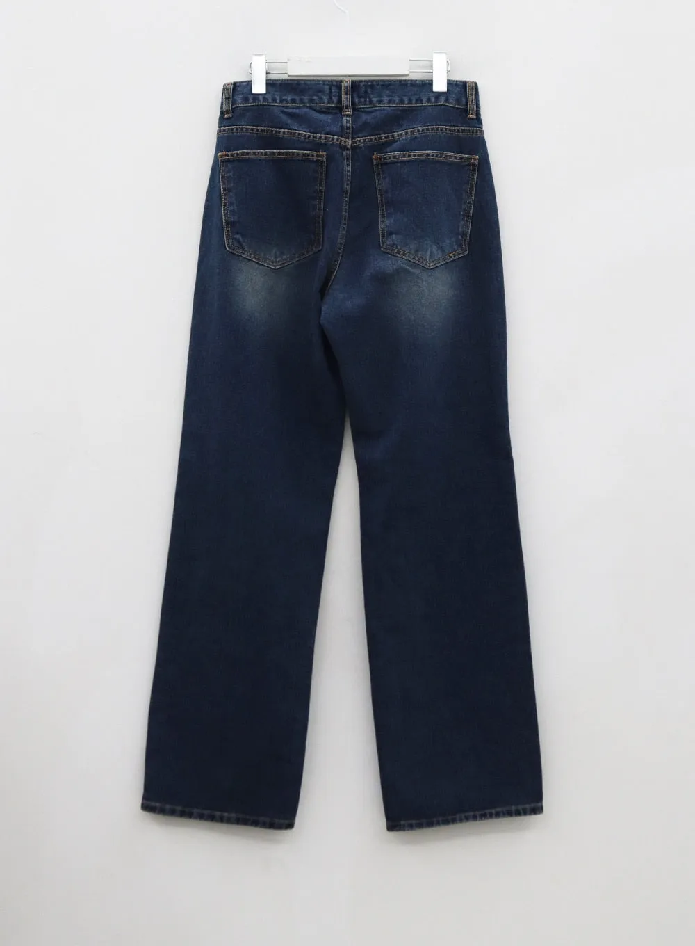 Wide Leg Faded Color Denim Pants CO11