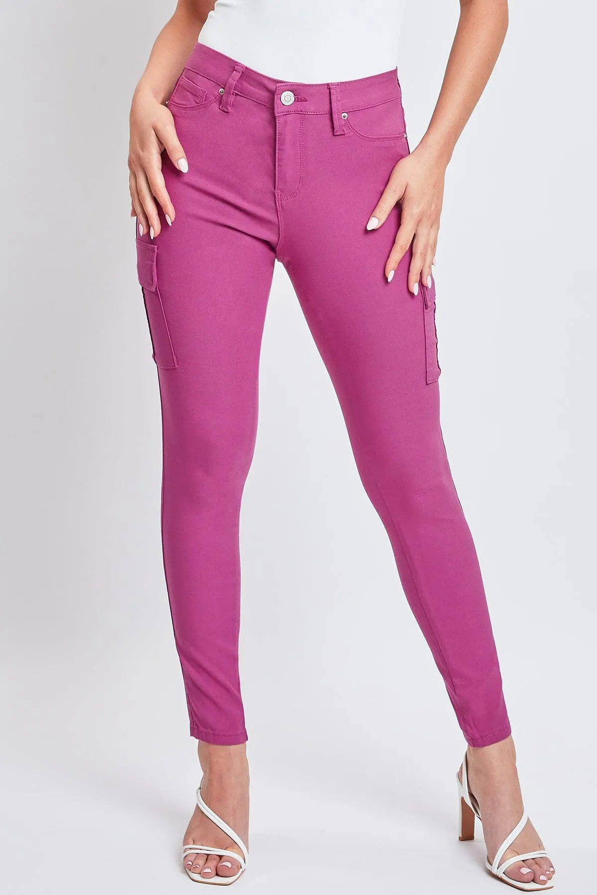 Women's Hyperstretch Cargo Pants, Berry Rose