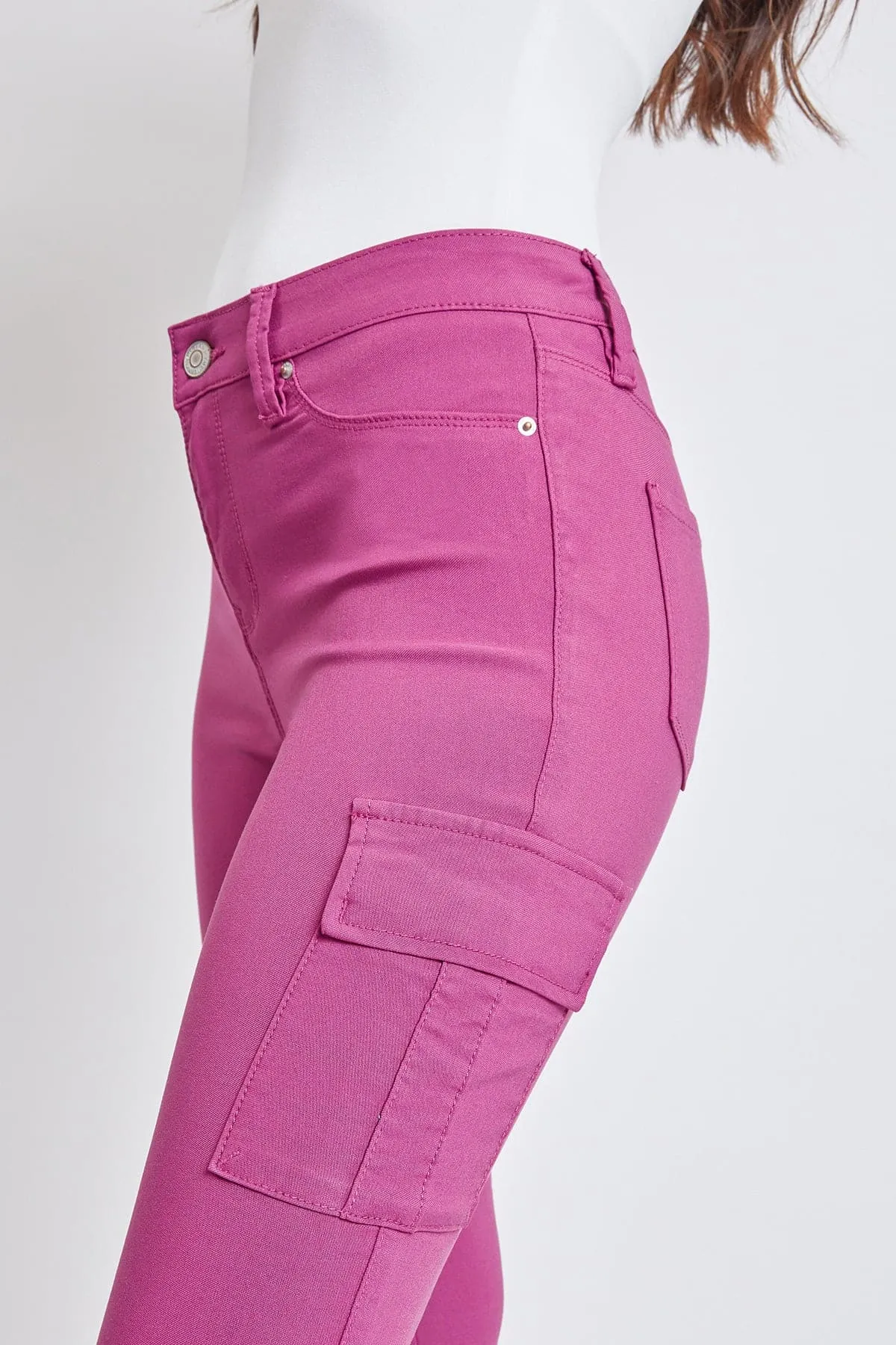 Women's Hyperstretch Cargo Pants, Berry Rose