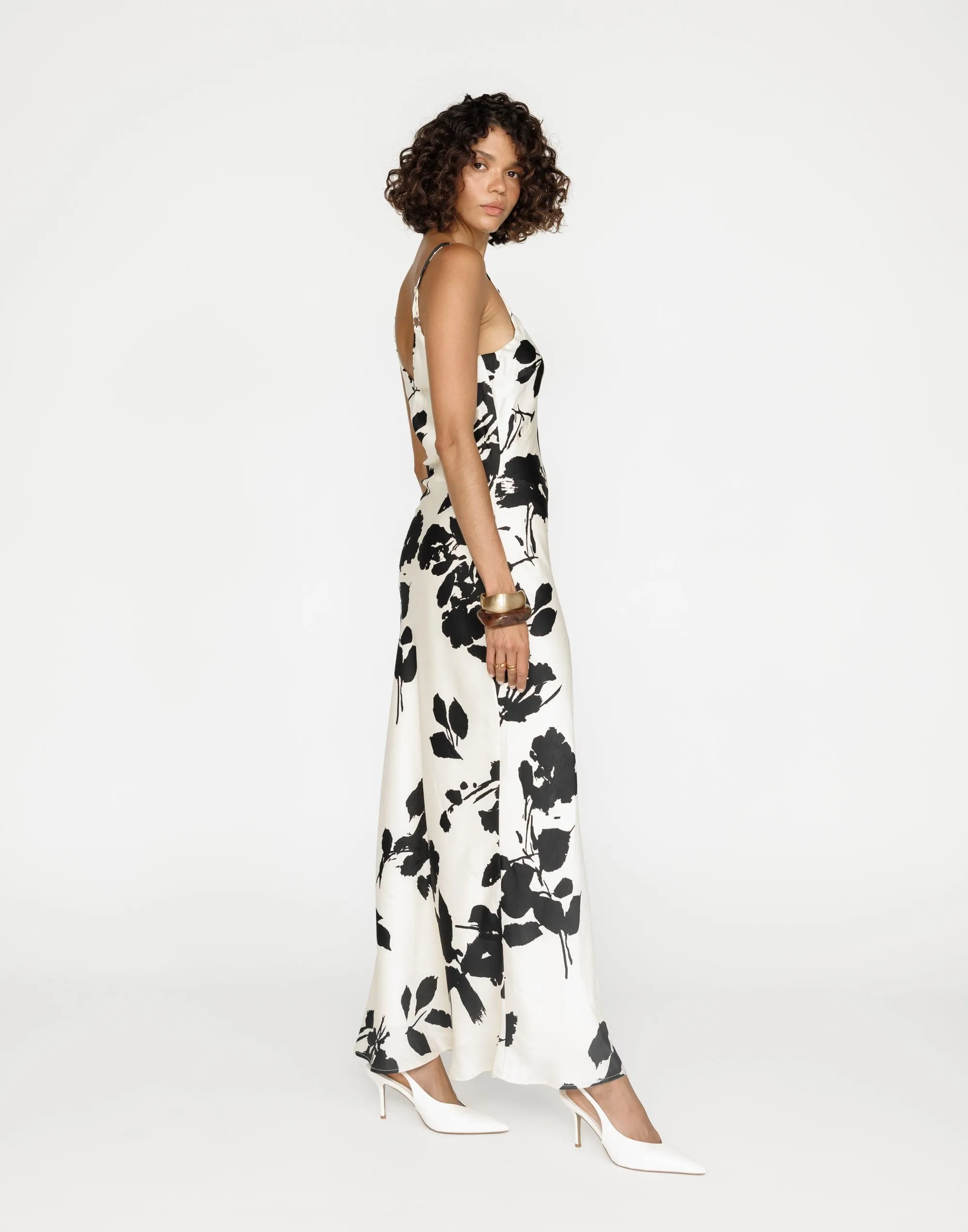 Zaya Maxi Dress (Noir Bloom)